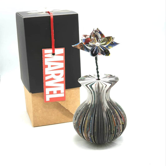 Mini Superhero Vase and Flowers Book Gift